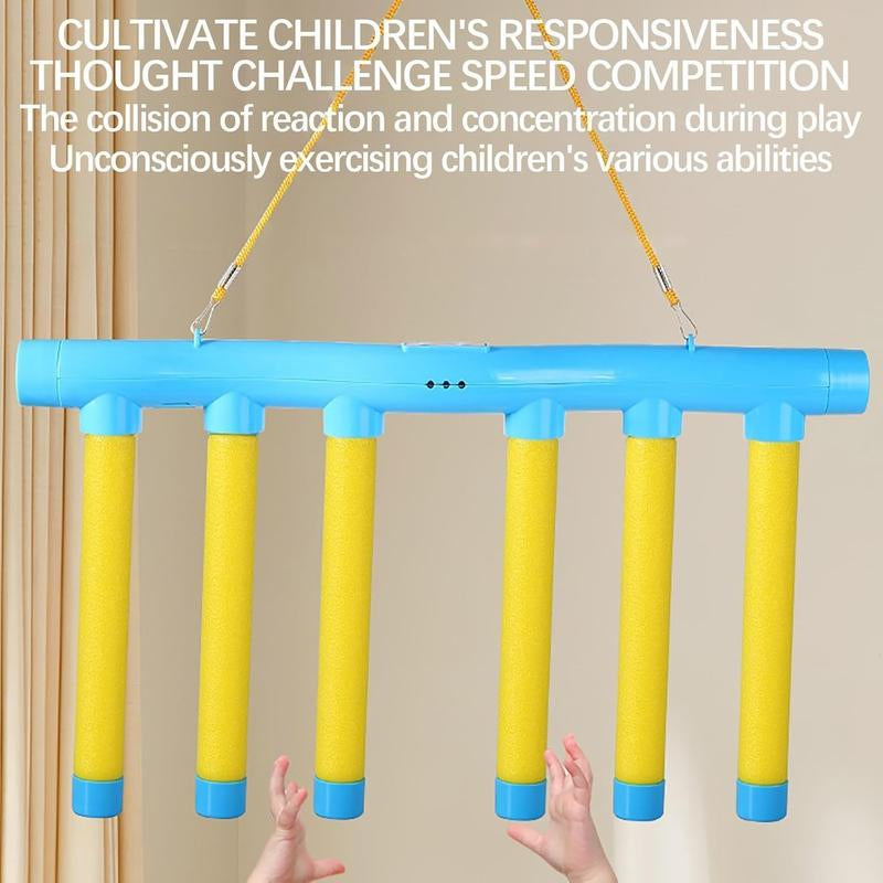 Odn. Agility Training Reflex Drop Sticks Challenge Game with Adjustable Speed Settings & Remote Control for Hand-Eye Coordination and Family Fun Safe Durable EVA Foam Material Ideal Gift for All Occasions